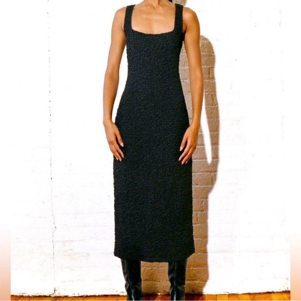 Mara Hoffman Sloan Black Popcorn Dress